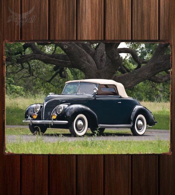 Металлическая табличка Ford V8 Deluxe Convertible Coupe 322 Металлическая табличка Ford V8 Deluxe Convertible Coupe 322
